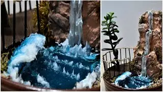 DIY Ultra Realistic diorama with Waves  / Waterfall Terrarium Diorama