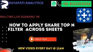Learn How to apply share Top N filter across Sheets