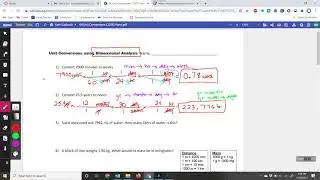 Examples of Unit Conversions with Dimensional Analysis