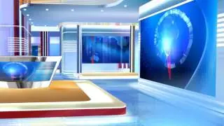 3d virtual sets free virtual news studio background red and blue HD