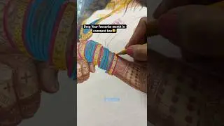Color portrait drawing 🌈| realistic drawing ✍️🎨