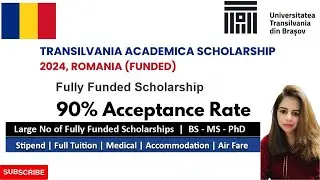 Transilvania Academica Scholarship/ Study in Europe/ Fully Funded Scholarship