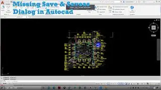Missing Save & Saveas Dialog in Autocad
