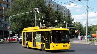 Поездка на Химкинском троллейбусе Тролза-5265.00 «Мегаполис» №0029 №203 Стадион Родина-м.Планерная