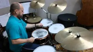 соло на барабанах solo on drums  BRUSHES -  Игра Щетками
