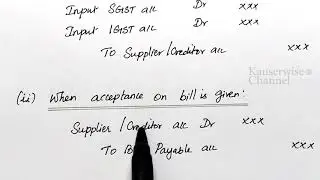 Accounting of Bill of Exchange | Model Journal Entries in the books of Drawer & Drawee | Kauserwise
