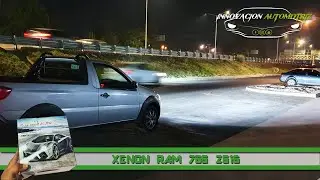 DEMO DE  LUZ  XENON 55W AC  6000K instalado en RAM 700 con lupa,  D Venta  En INNOVACION AUTOMOTRIZ