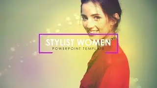 Stylist Women PowerPoint Template - PowerPoint 2017