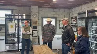 Gianforte at Oxbow Cattle Co.