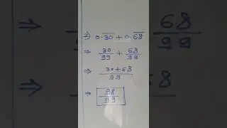 repeated decimal addition