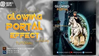 How to make glowing portal effect in photoshop | portal effect