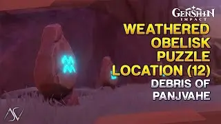 Weathered Obelisk Puzzle Location (12) - Debris of Panjvahe | Genshin Impact