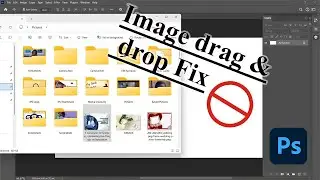Image DRAG and DROP on Adobe Photoshop Solution