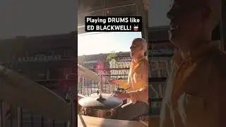Playing DRUMS like ED BLACKWELL! 🥁 #drummer #edblackwell