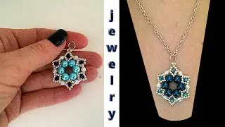 Diy beaded pendans. Beaded pendant pattern for beginners. Beading tutorial. Beads craft