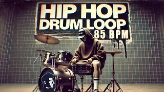 Hip hop drum loop 85 BPM // The Hybrid Drummer