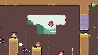 Dadish 2. World 2 - Herbejo Meadow. Level 19. Walkthrough with Star.