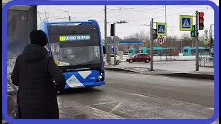Троллейбус ВМЗ-6215.1 по маршруту 37 Санкт-Петербурга [2023]