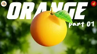 Orange Texture Blender | Orange Material Blender | Orange 3D Modeling Blender | Part 01