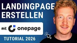 Creating the perfect landing page with Onepage.io - Instructions 2026 in German
