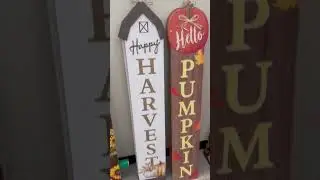 New Large Fall Signs at Dollar Tree #dollartree #shortsvideo #shorts #fallhomedecor