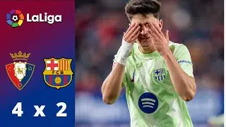 LA LIGA: OSASUNA 4 x 2 BARCELONA