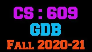CS 609 GDB Solution Fall 2020-21
