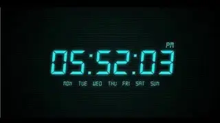 Make Digital Clock in Computer Graphics using C language | 