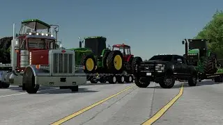 DELIVERING EQUIPMENT TO OUR NEW FARM IN IOWA! | FS22