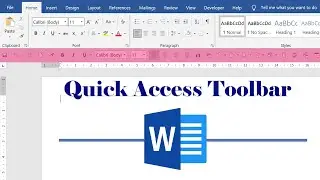 How to Customize the Quick Access Toolbar in Microsoft Word 2016