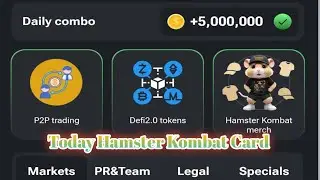 *Today Hamster 🐹 Kombat task for 50 lac token*