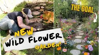 creating my dream garden space | greenhouse decor & wildflower garden 🌱
