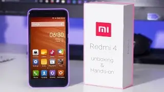 redmi 4 unboxing and hands-on