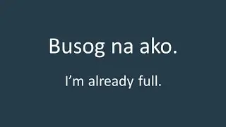 Simple and Useful Filipino Phrases - Food