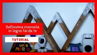 Bellissima mensola in legno fai da te #wood #faidate #falegnameria