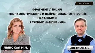 Фрагмент бинарной лекции логопеда Лынской М.И. и нейропсихолога Цветкова А.В.