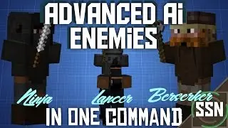 Minecraft -  Advanced AI Enemies [One Command]