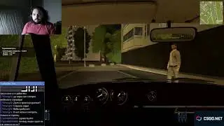 Мой первый стрим! Таксуем в City Car Driving и немного тупим.