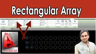 How to use Rectangular Array Command in AutoCAD & AutoDesk Civil 3D