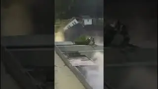 House Tumbles into Raging Floodwaters in Minnesota!