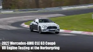 2027 Mercedes-AMG CLE 63 Coupé (V8 Engine) Prototype Testing At The Nürburgring