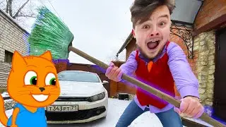Magician Mr. Joe & Green Huracan VS Green Man on VW Scirocco 13+
