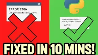 MySQL 'Can't Connect' Error? FIX IT & Create Databases with Python! (mysql.connector & pymysql)
