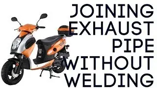 Mending scooter exhaust