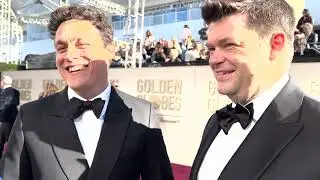 Phil Lord and Christopher Miller ('Spider-Man: Across the Spider-Verse') producers at Golden Globes