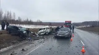 Массовое ДТП Рязанской области в Скопинском районе