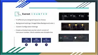 Everest Counter - Best Animated Stat / Number Counter Premium Plugin for WordPress