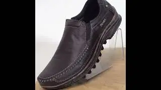 Sepatu Casual Slip On Pria Bahan Kulit Asli 301NH