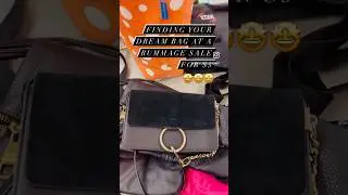 $3 Rummage Sale Find of the Day! Chloe Faye Leather & Suede Shoulder Bag 🤩🤯🤩