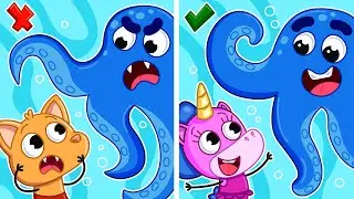 Monster in the Pool! | Swimming Pool Safety for Kids & More Useful Stories 🏊📖 | Teeny Mimi🦄